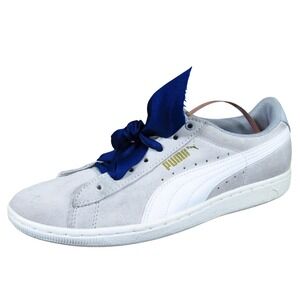 Puma Basket Heart Women Casual Fashion Sneaker Size 8 Everyday Gray Suede